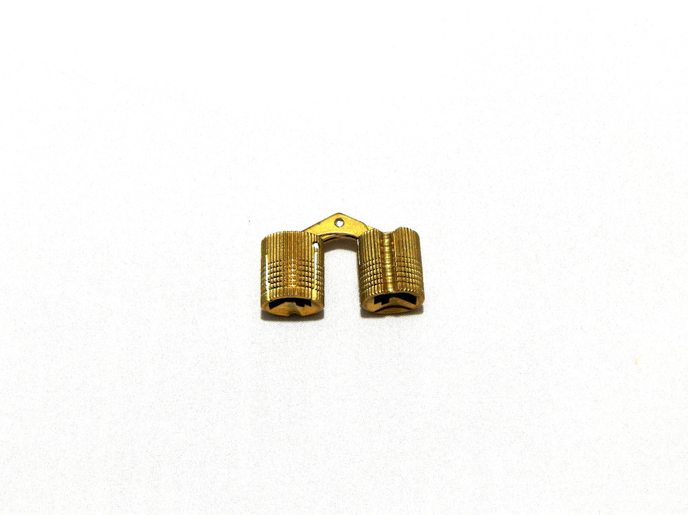 Concealed Cabinet Door Hinge Solid Brass Round Cylinder Shape