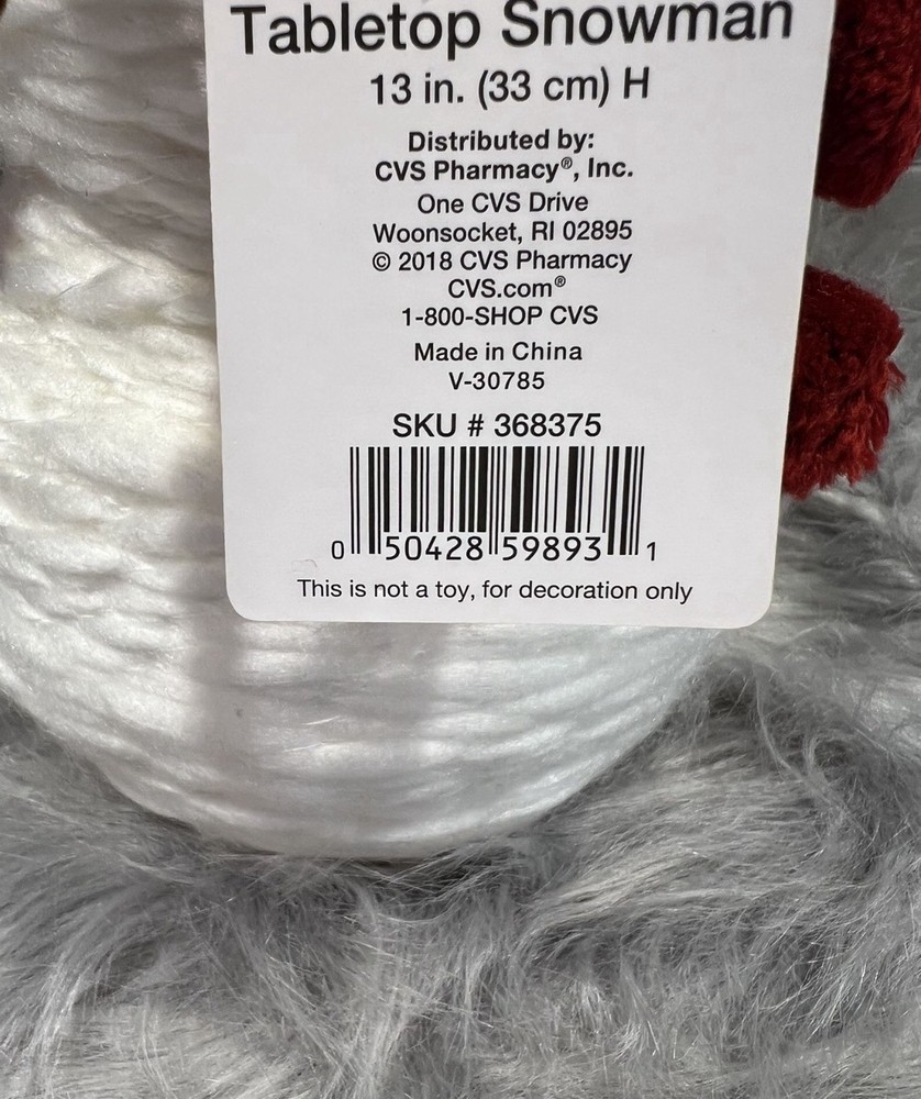 Christmas Yarn TableTop Snowman