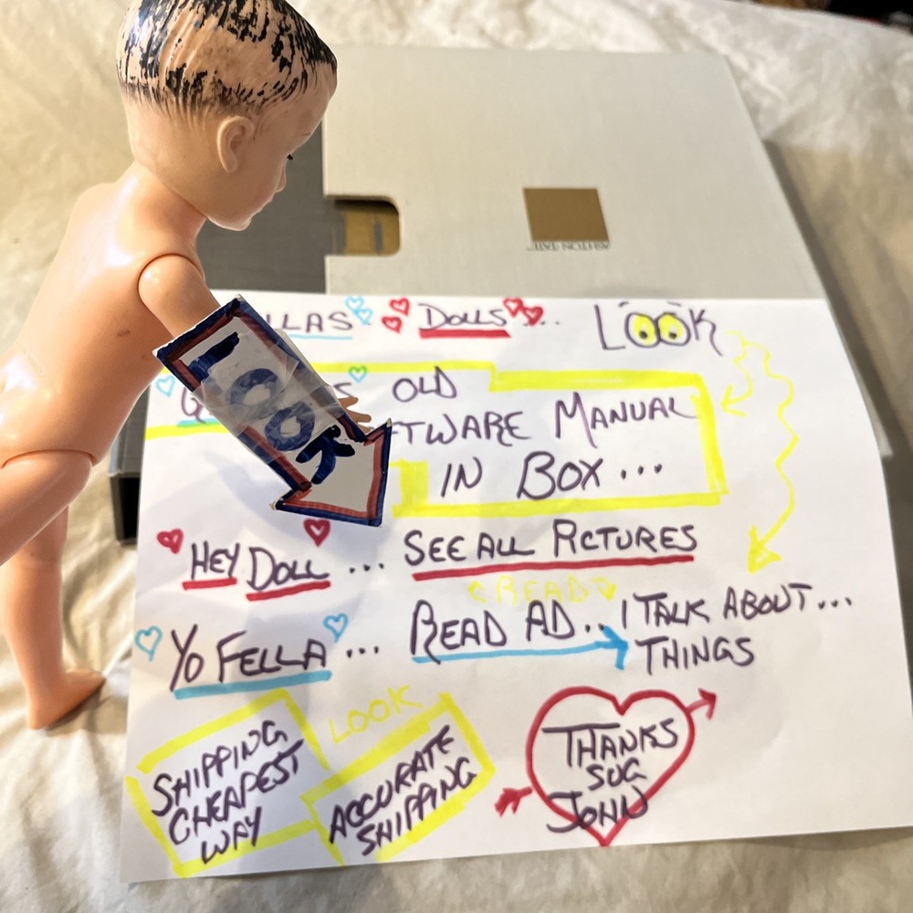 Vintage Computer Software Manual Book Database Three For 16 Bit Pc 1984 + Discs