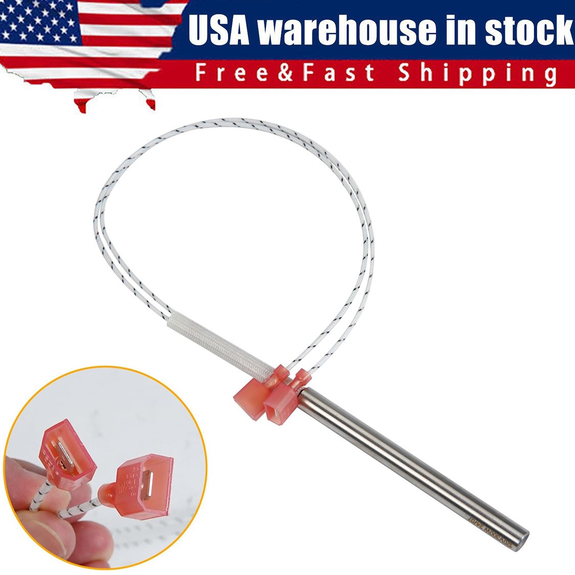 For USSC, Ashley, & King Pellet Stove Igniter Starter, 80607 | 80619 | 80481 US