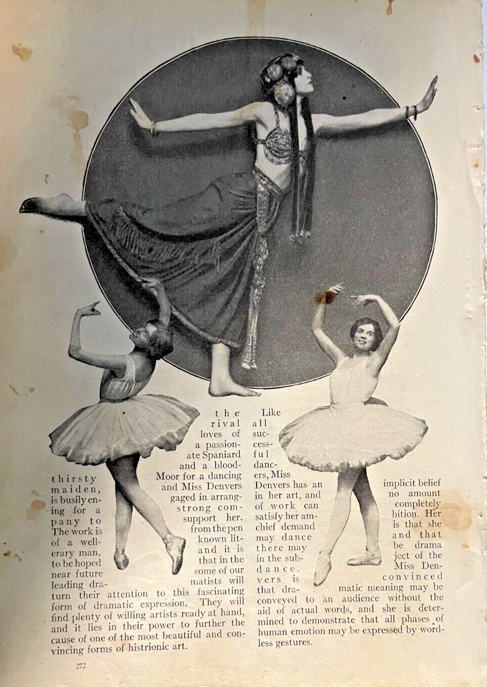 1912 Actress Nancy Denvers illustrated