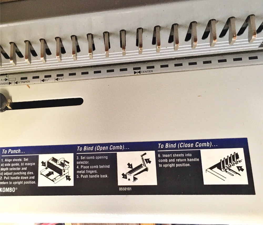 IBICO IBIMASTER 300 COMB BINDING MACHINE -
