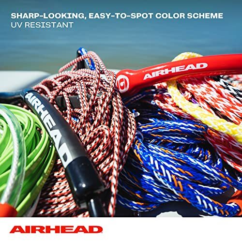 Trick Handle Wakeboard Rope, 4 Sections, 75-Feet, Yellow