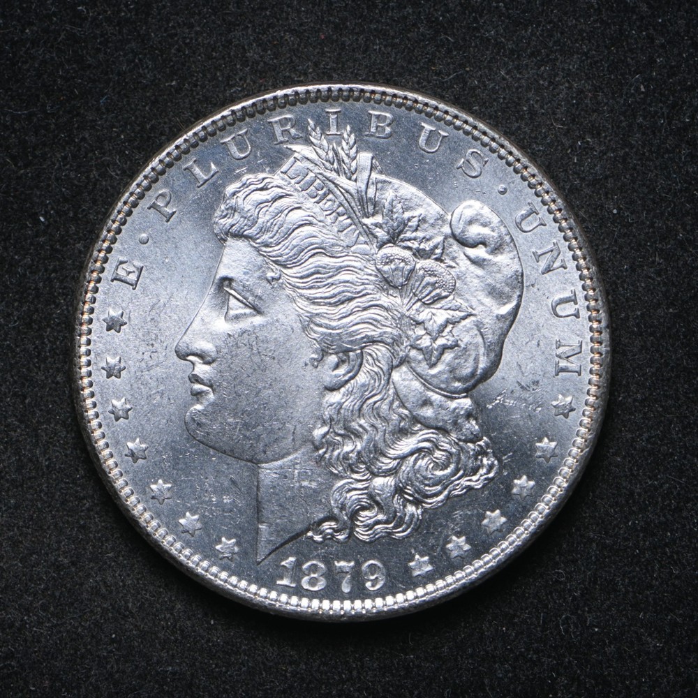 1879 Morgan Silver Dollar BU+ (cn16034)