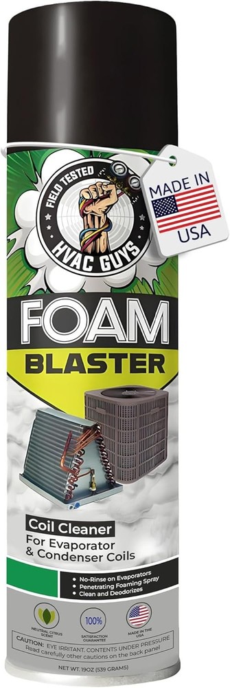 Foam Blaster AC Coil Cleaner for AC Unit | No Rinse Formula for Evaporators