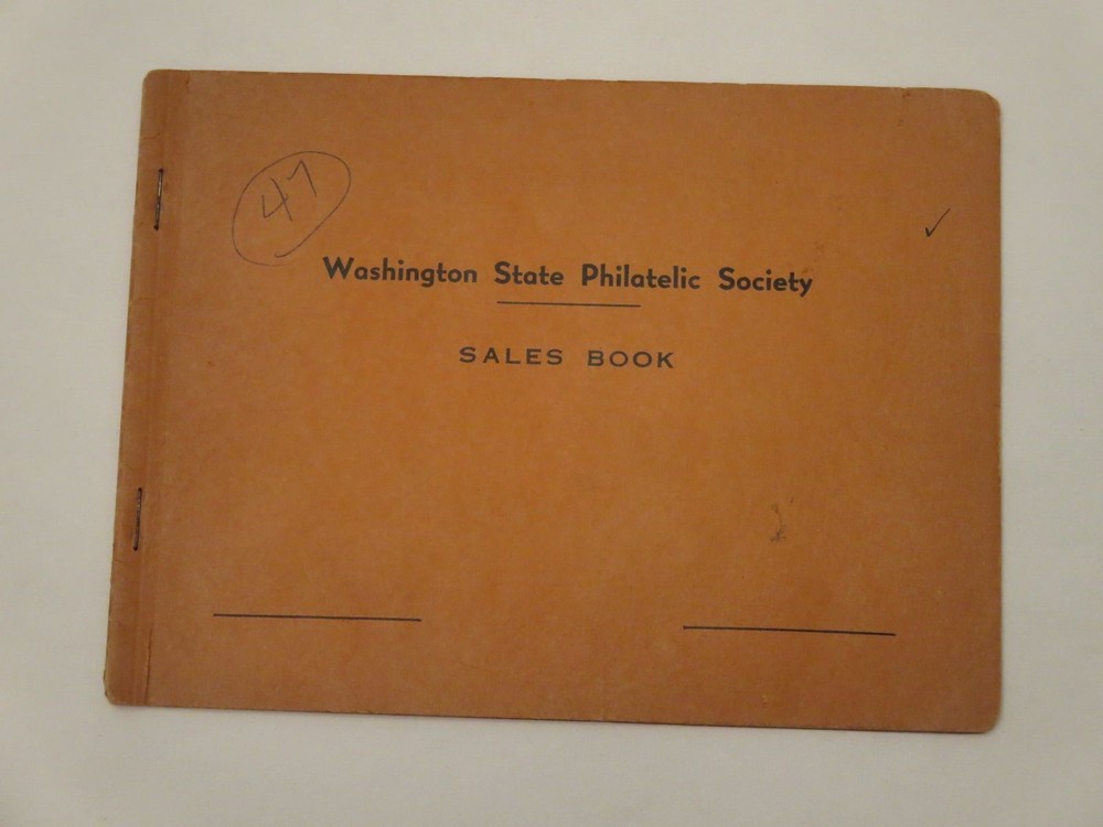 Vintage Washington State Philatelic Society Sales Book Stamp Album