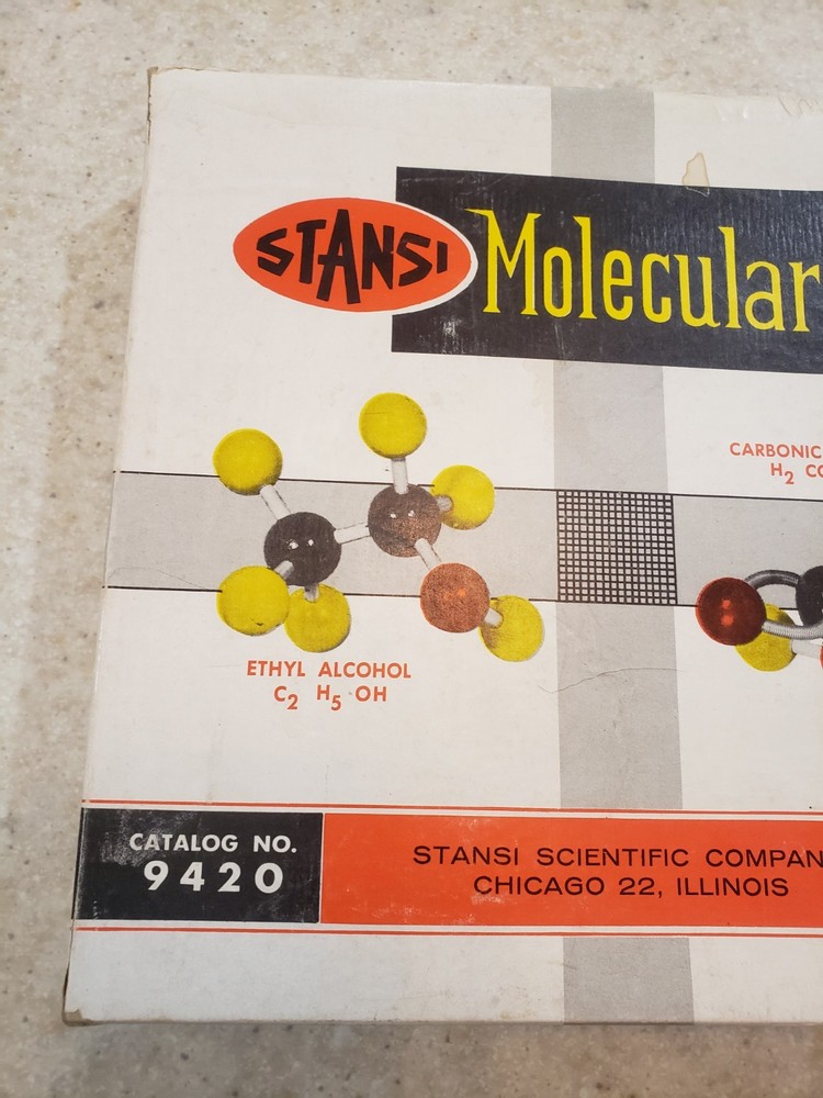 Stansi Molecular Model No. 9420 1950's 98% Complete