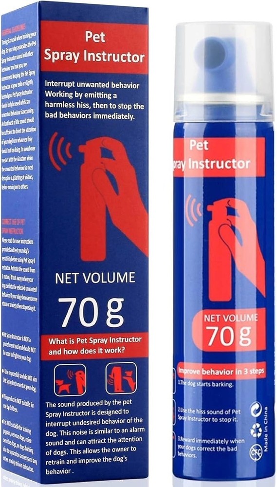 Dog Instructor Spray, 70g Pet Deterrent/Corrector 1 Pack