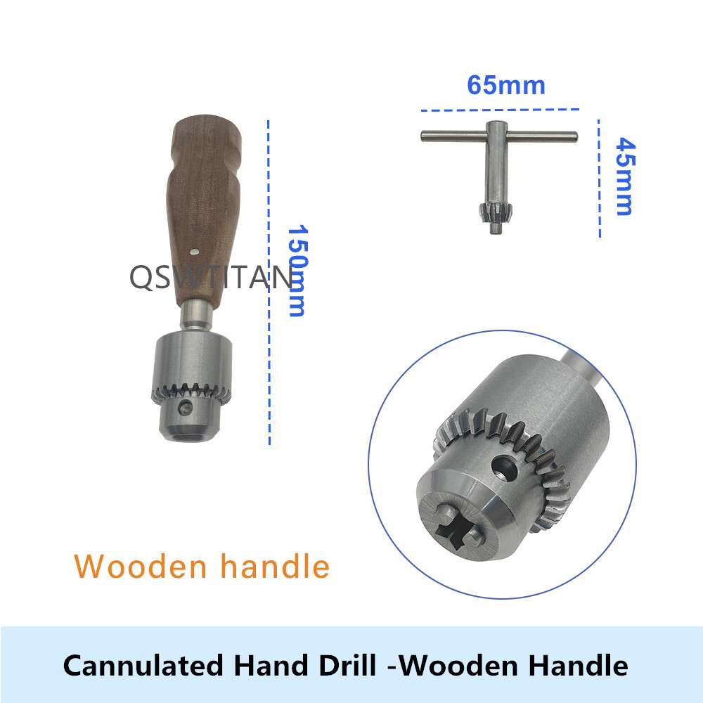 Bone Cannulated Hand Drill with Handle Multifunctional Orthopedic Instrument