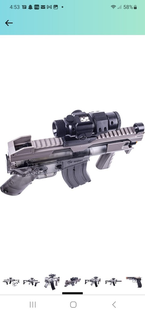 GAME FACE Ghost Affliction Full-Auto Airsoft BB Rifle And Spring-Powered Kit