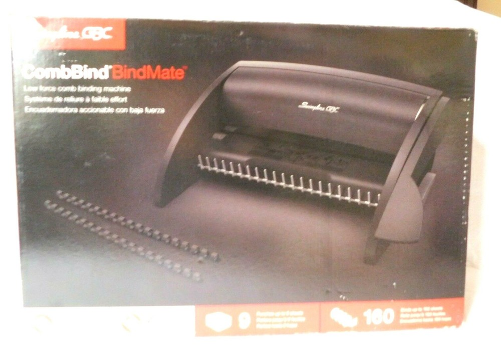 GBC CombBind C12 SwingLine Comb Binder & Punch