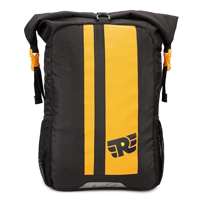 Royal Enfield ELPP Roll Top Bag - Durable 600D Polyester YELLOW ONE SIZE
