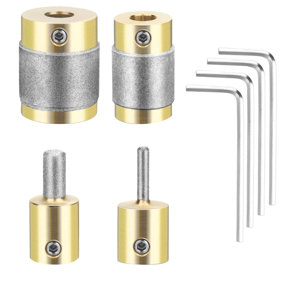 4PCS Diamond Bits for Stained Glass Grinder, Durable Replacement Grinder Heads