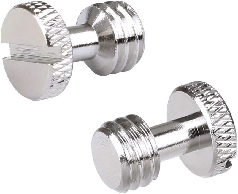 Camera Screw with 1/4"-20 & 3/8"-16 for Quick Release 1, Silver