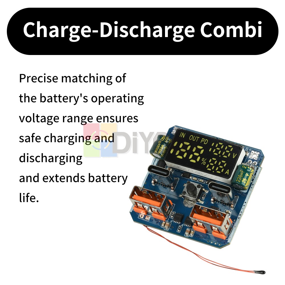 4S 100W Fast Charging Module Integrated Charge/Discharge Buck-Boost Module 20V5A