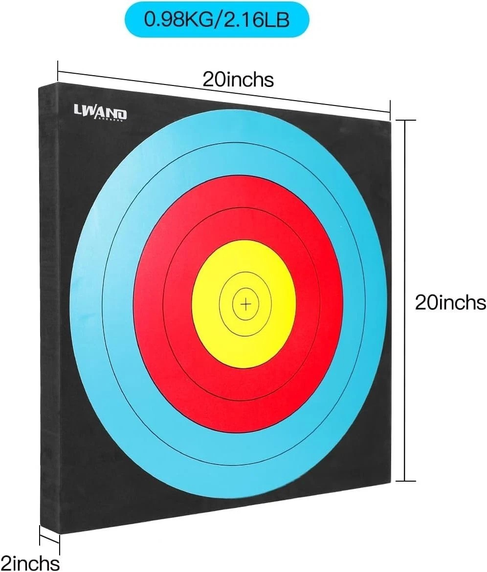 20'' Foam Target High-Density Archery Bow & Arrow Target for Backyard