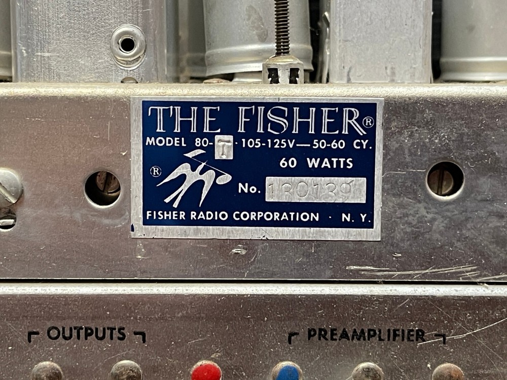 Fisher 80T tube tuner- Complete (untested)
