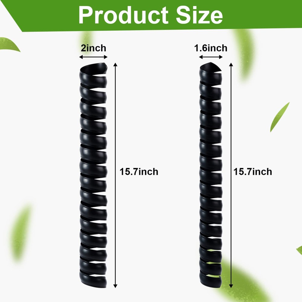 4 PCS Tree Trunk Protector 2 Size Plastic Spiral Tree Guard Tree Wrap Tree Bark