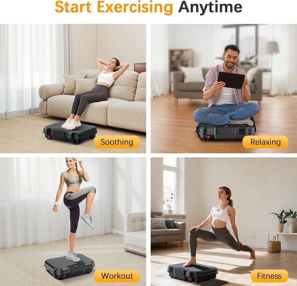 Vibration Plate Exercise Machine,Vibrating Platform for Lymphatic Drainage with