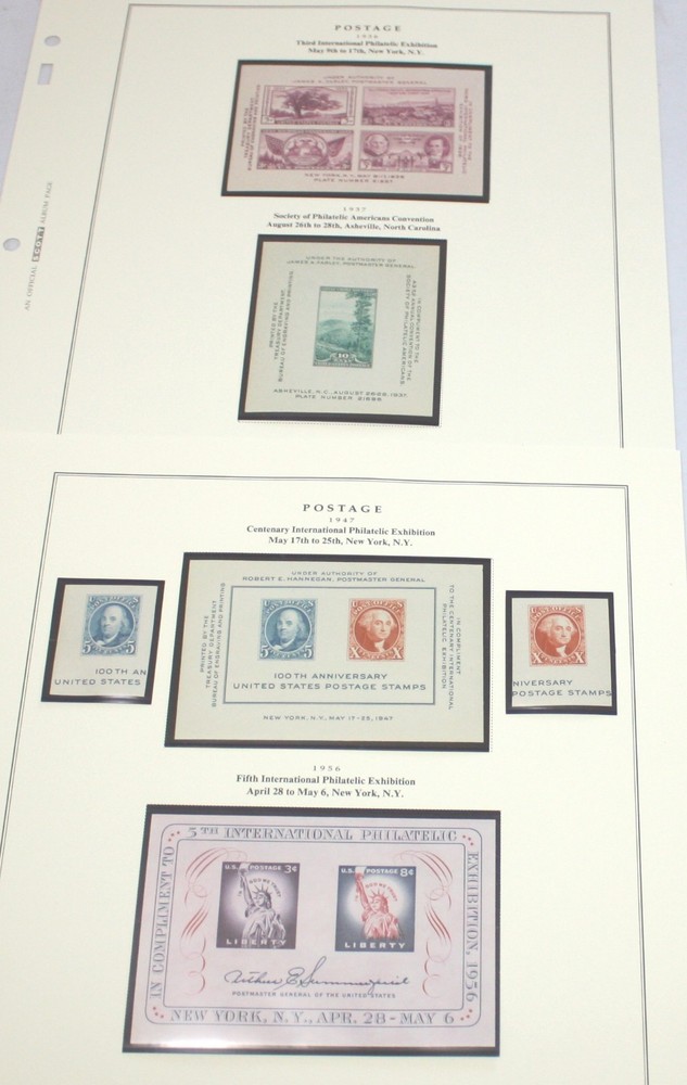 1936 - 1956 - 6 PIECE PHILATELIC SOCIETY ISSUES