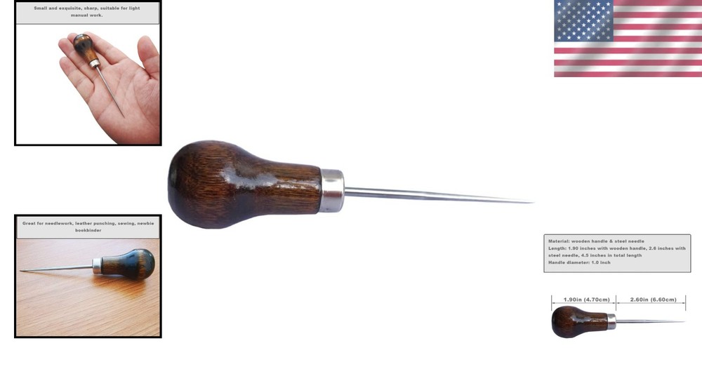 Versatile Scratch Awl with Sharp Point - Essential Tool for Handcrafted Projects