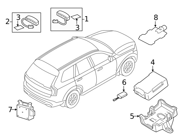 Genuine Volvo Mobile Phone Control Module 31489409