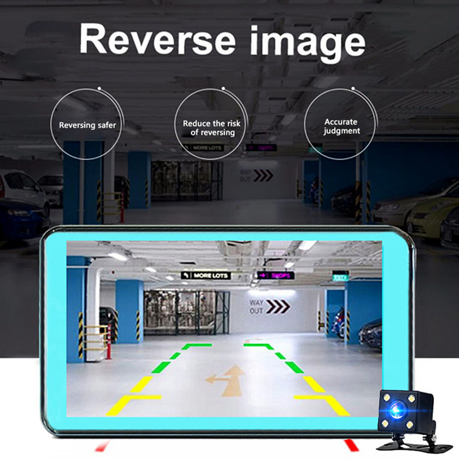 4" 1080P Screen Dash Cam Dual Lens Car DVR Recorder Front and Rear Camera