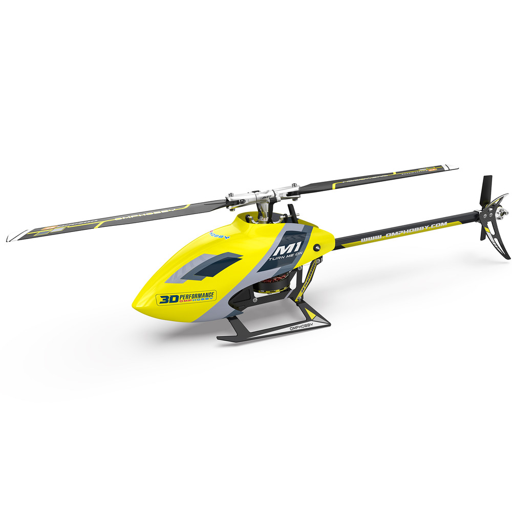 OMPHOBBY M1 EVO RC Helicopter forAdults (OMPHOBBY Protocol BNF Version,Yellow)