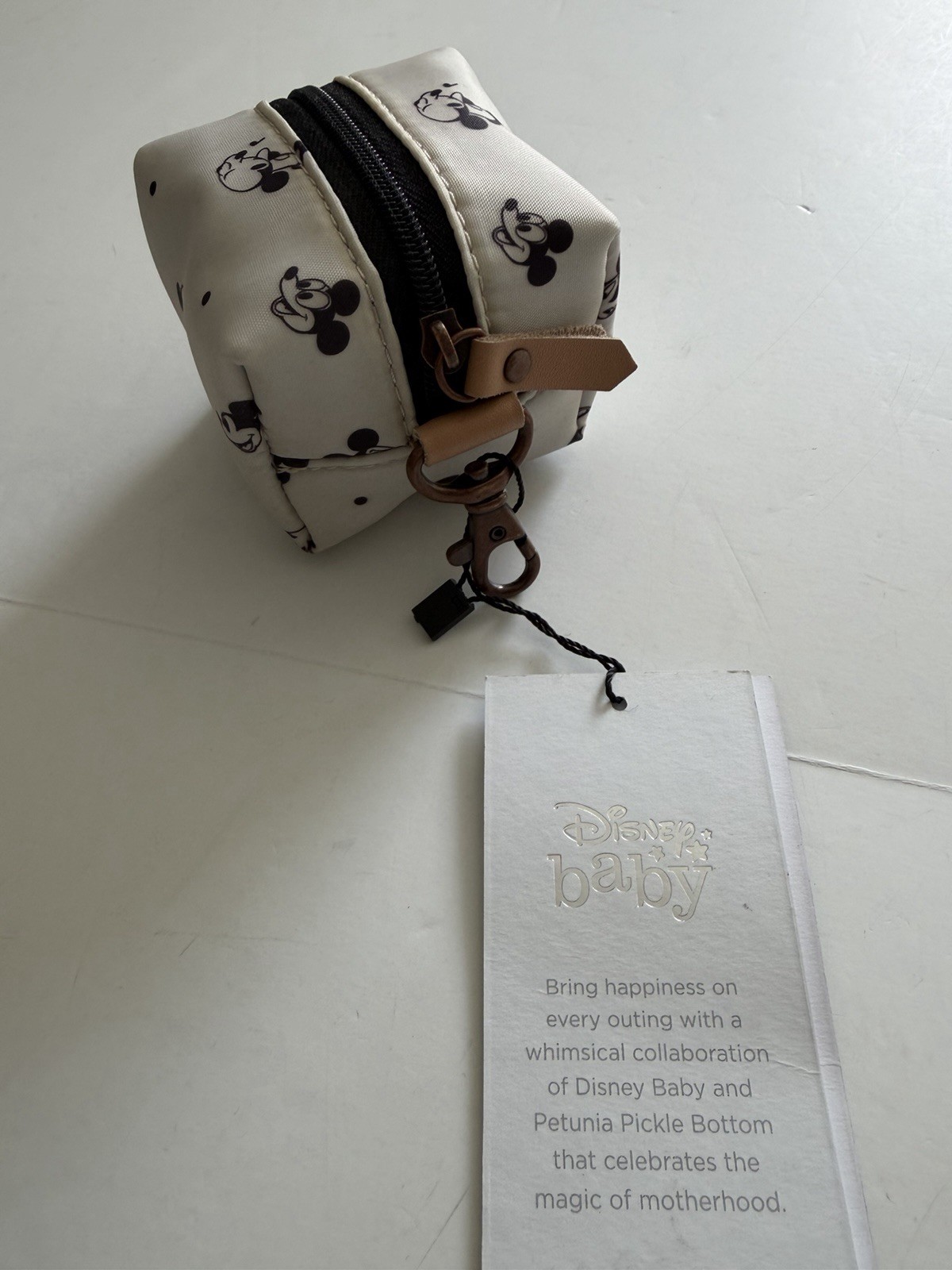 New Mickey Mouse Petunia Pickle Bottom Pacifier Porter Disney Baby Pouch Holder