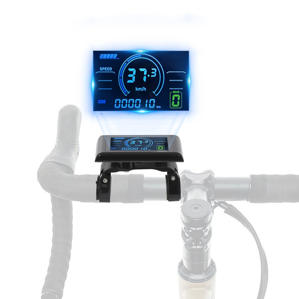 Electric Bicycle Display Screen E-Bike Multicolor LCD Display Screen Rectangle