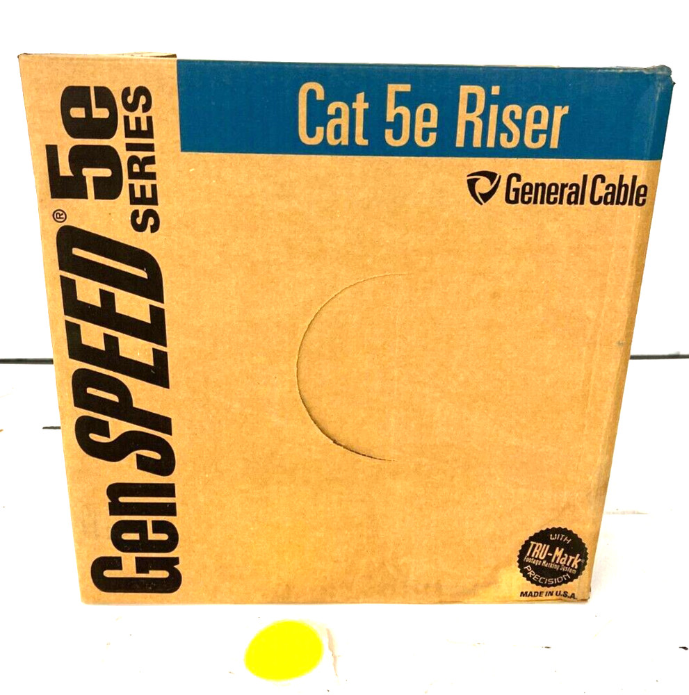 GENSPEED 5000 5133299E STANDARD CAT 5E NONPLENUM CABLE BLUE 400FT BOX