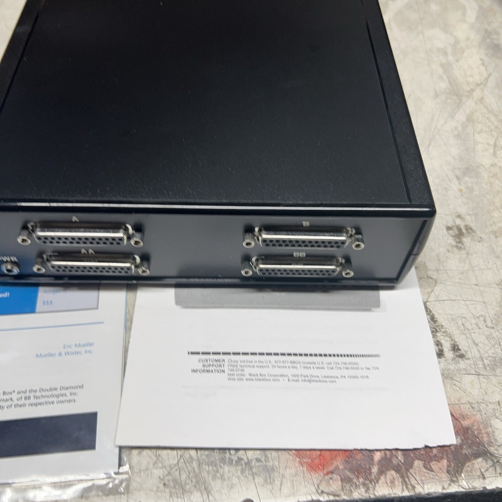 Black Box Custom DB25 X-Switch W Remote Contact Inputs Model#SWED360689