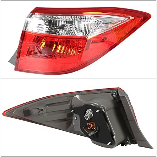 Outer Passenger Side Rear Brake Tail Light Assembly Replacement for Corolla