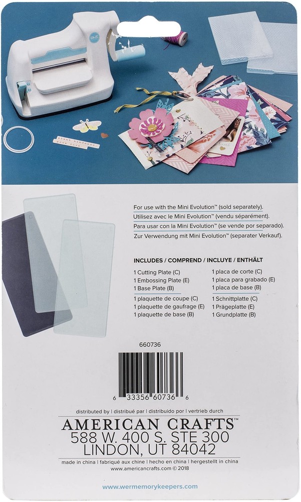 Mini Evolution Replacement Plates 3/Pkg-for 661629 & 60000003