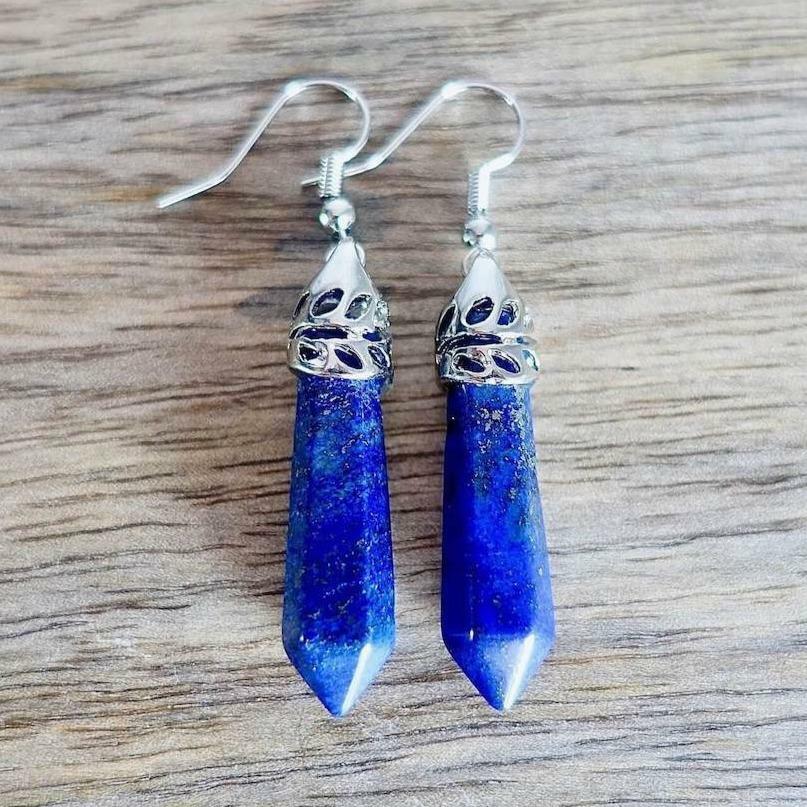 Lapis Lazuli Stone Handmade Earrings