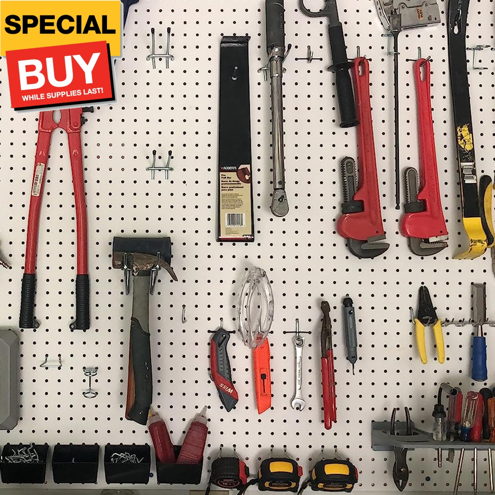 278PCS Pegboard Accessories Organizer Kit, Peg Board Hooks Set with Bins for Org
