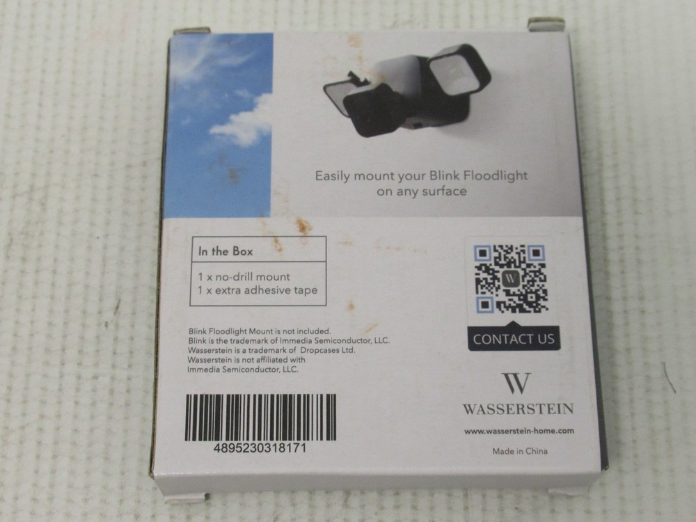Wasserstein No-Drill Floodlight Mount - For Blink Floodlight (1 Pack, Black)