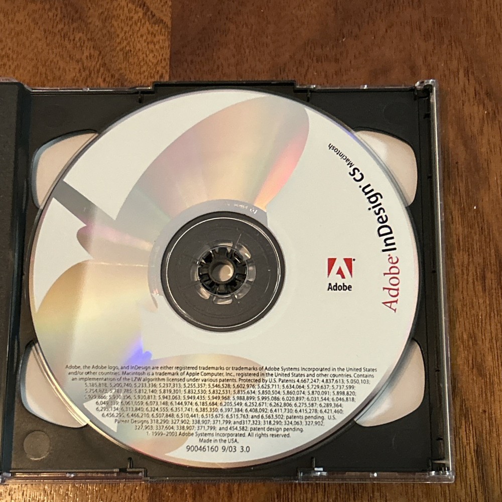 Adobe InDesign CS Upgrade For Macintosh Mac With Serial Number
