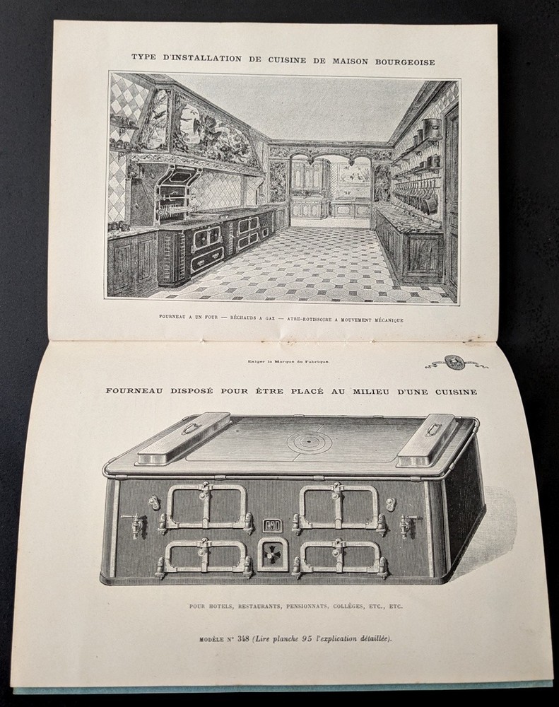 Catalog. Briffault stoves. circa 1910. Paris. heating