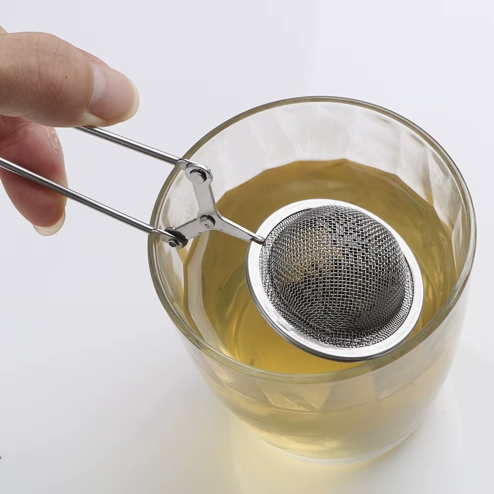 Stainless Steel Tea Infuser Handle Mesh Ball Strainer Herb Spice Filter Diffuser