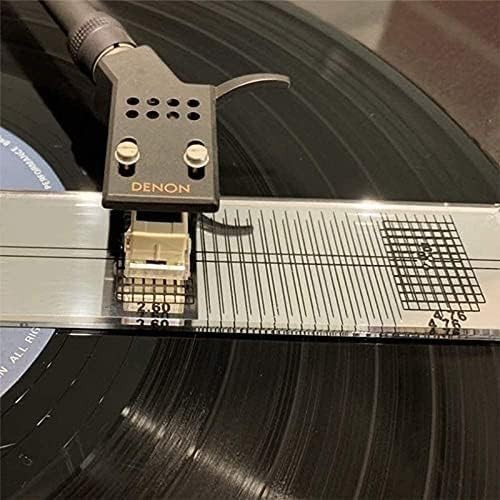 Acrylic Cartridge Alignment Protractor for Turntables - Easy and Accurate
