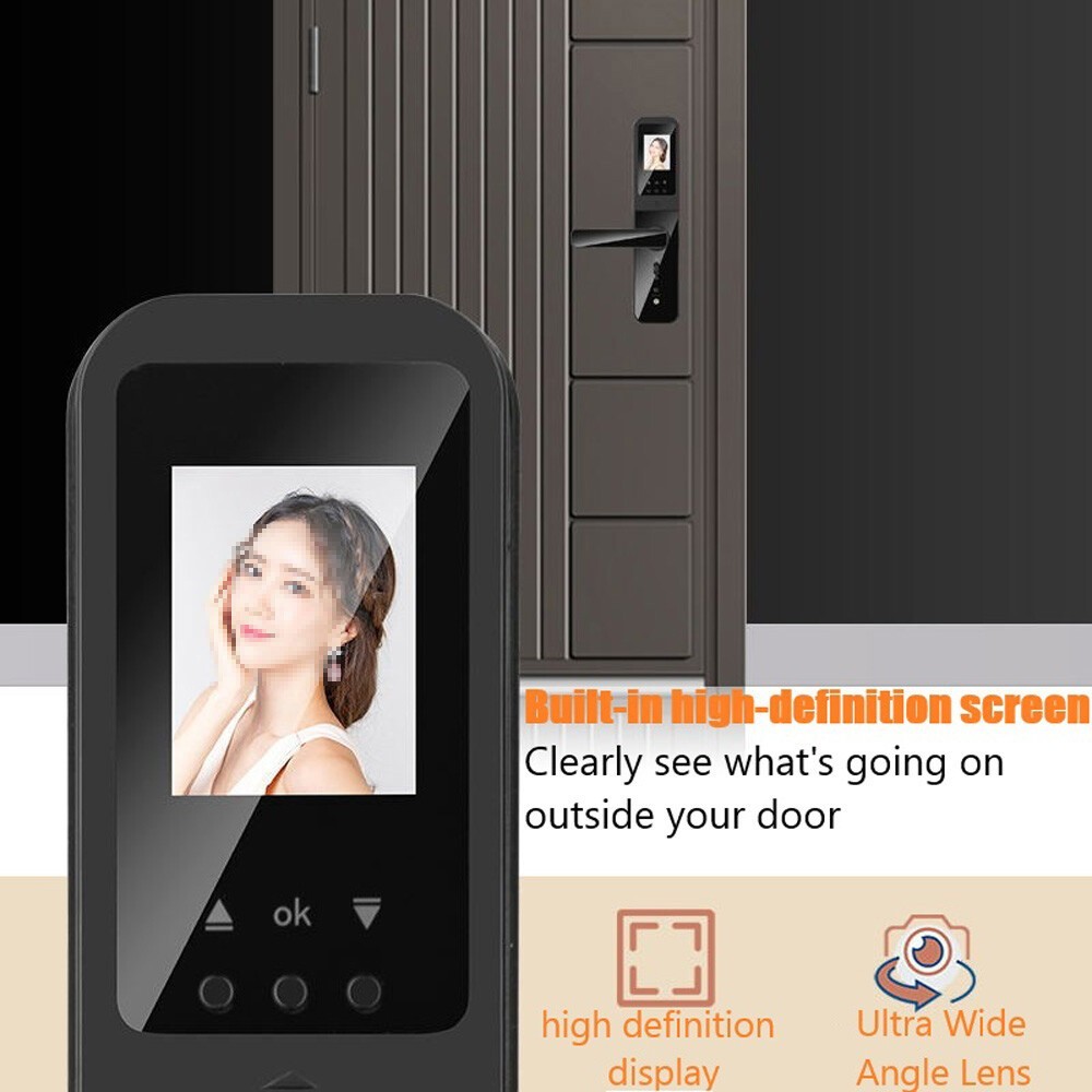 Face Recognition Tuya Wifi Smart Door Lock Visual Intercom Fingerprint