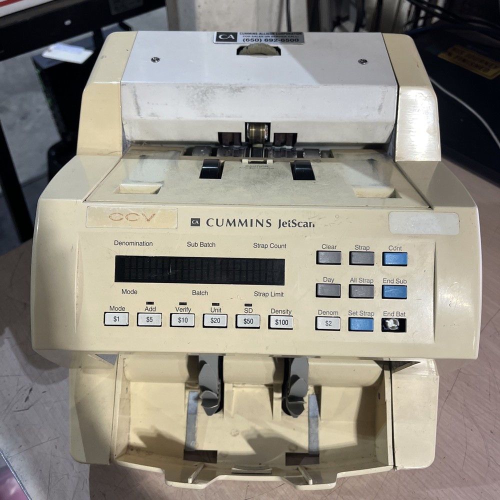 CUMMINS JETSCAN 4062 BILL COUNTER
