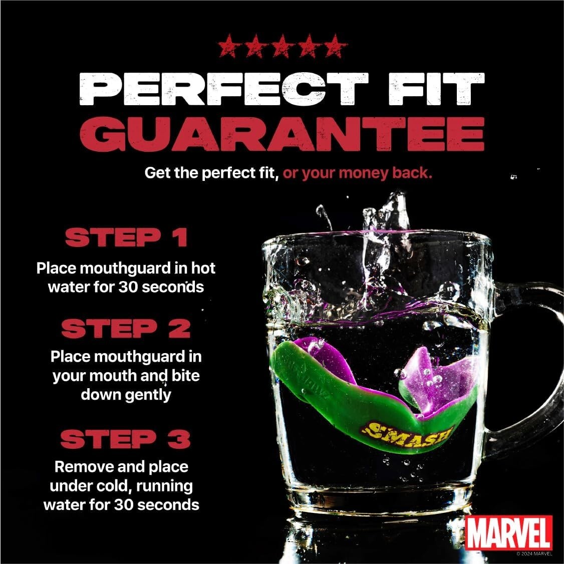 SafeJawz MARVEL Sports Mouthguard Dual Layer Premium Mouth Guard with Case