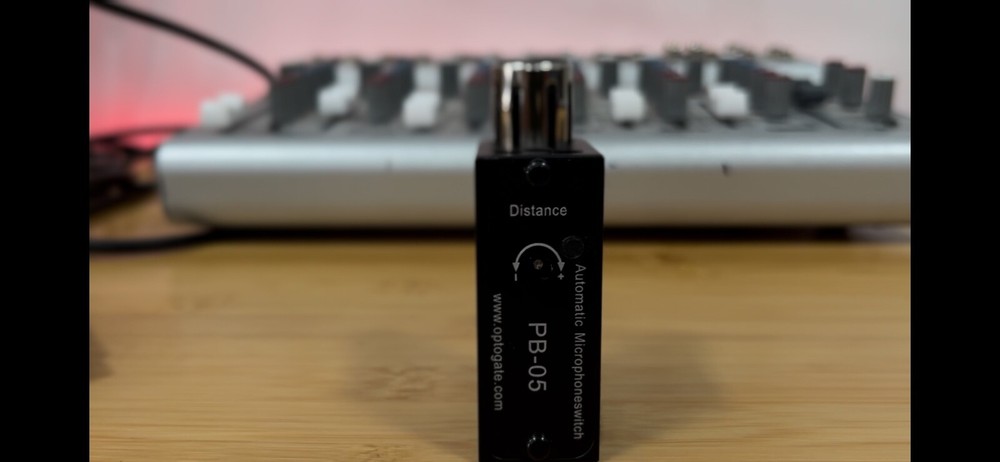 Optogate in-line audio mute microphone switch automatic optical proximity sensor