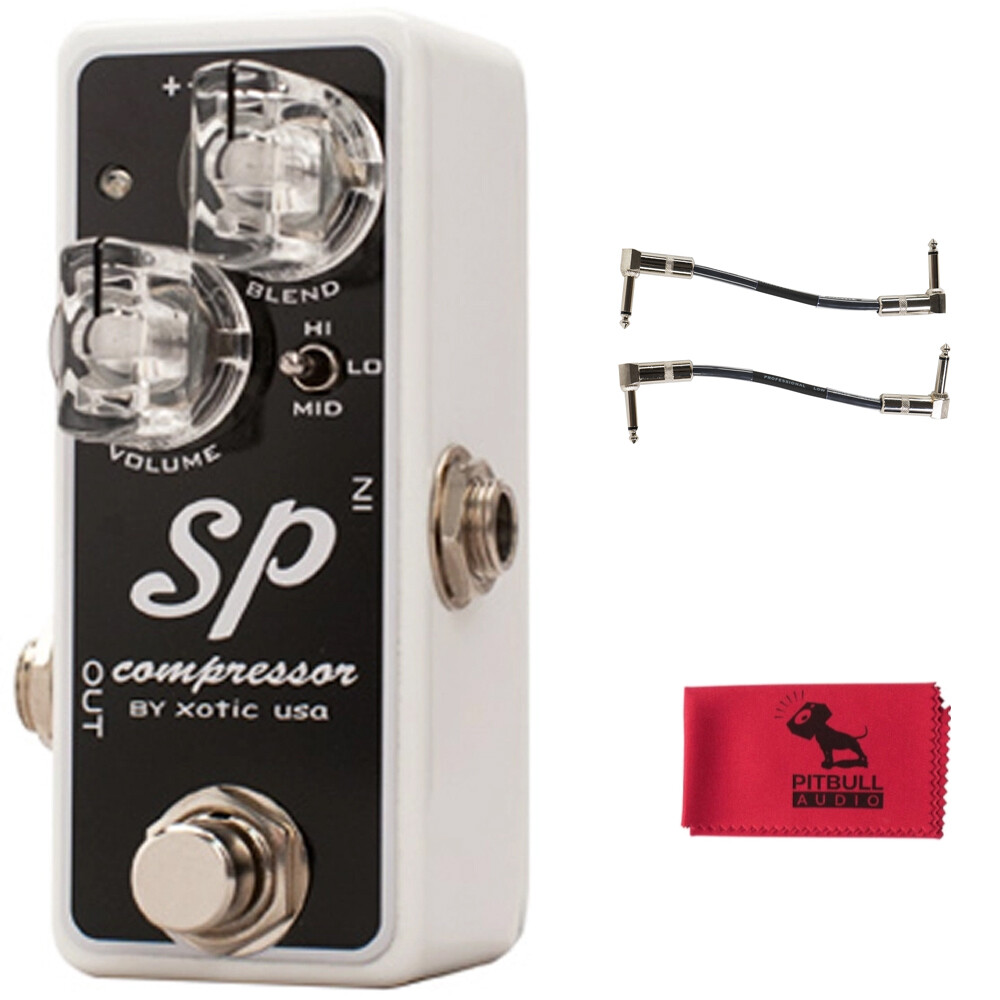 Xotic Effects SP Compressor Guitar Effects Pedal w/ Patch Cables & Cloth
