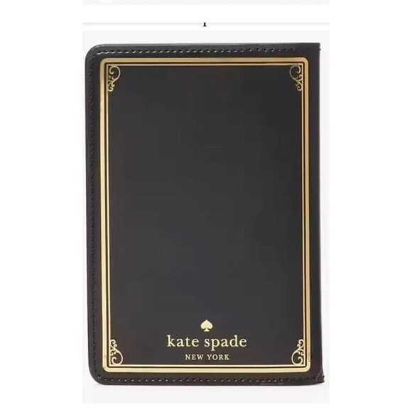 NWT Disney X Kate Spade Beauty And The Beast Passport Holder Card Case Leather