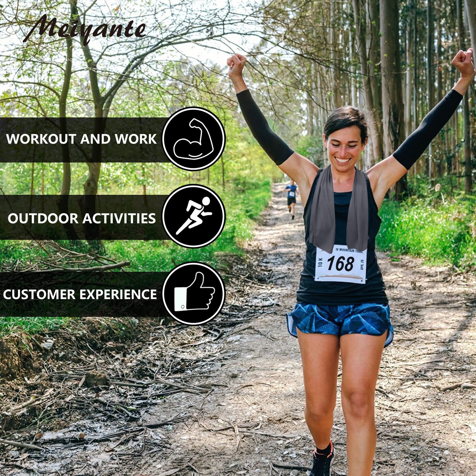 Cooling Towel Ice Cold Wrap for Neck Face Sports Gym Summer Heat