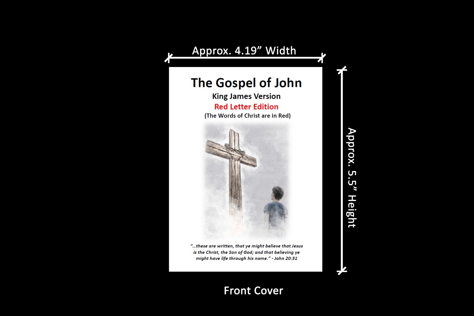 The Gospel of John | Red Letter | Pack of 10 | KJV | Gospel Tracts