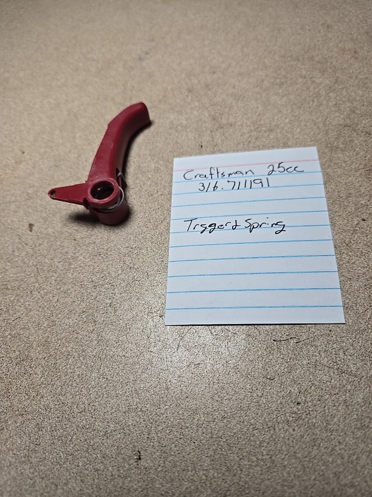 Craftsman 25cc 316.711191 Trimmer Trigger Amd Spring